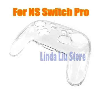 1шт Кристально Чистый Чехол Для NS Switch Pro Прозрачный Прозрачный Жесткий Защитный Чехол Ручка В виде Ракушки для Консоли Nintendo Switch Pro