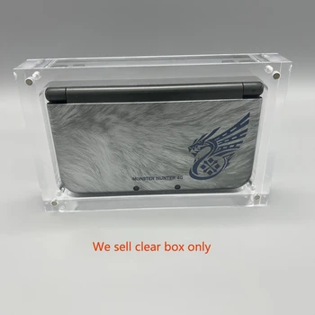 Высококачественная прозрачная магнитная акриловая коробка для хранения новой игровой консоли 3DS LL, чехол-подставка для дисплея в виде ракушки
