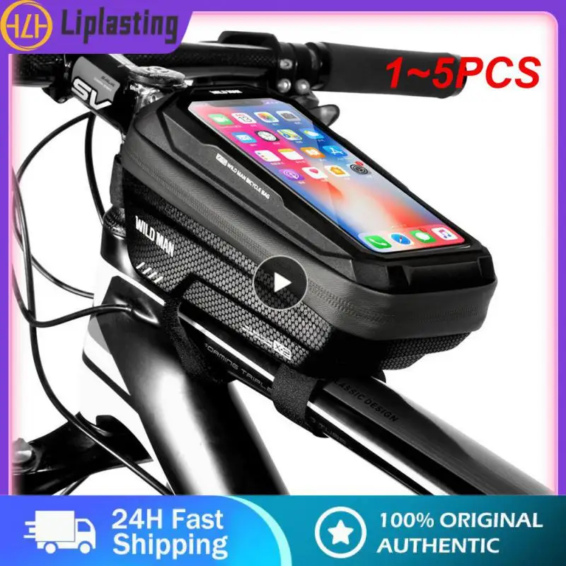 1 ~ 5PCS MAN X2 Bag EVA Hard Shell Водонепроницаемый Сенсорный Экран Высокой Емкости Дорожный Велосипед Горный Велосипед Антивибрационный Велоспорт0