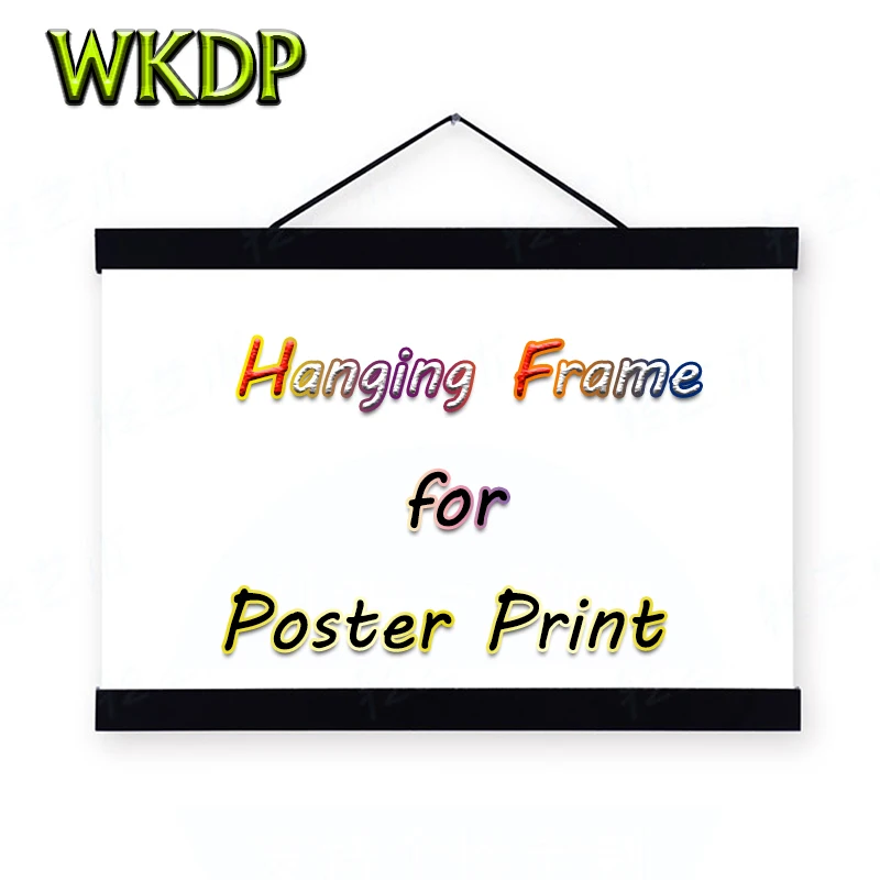 5 цветов DIY подвесные магнитные деревянные вешалки Рамки принтер плакат рамка для холста настенное искусство домашний декор Размер A40