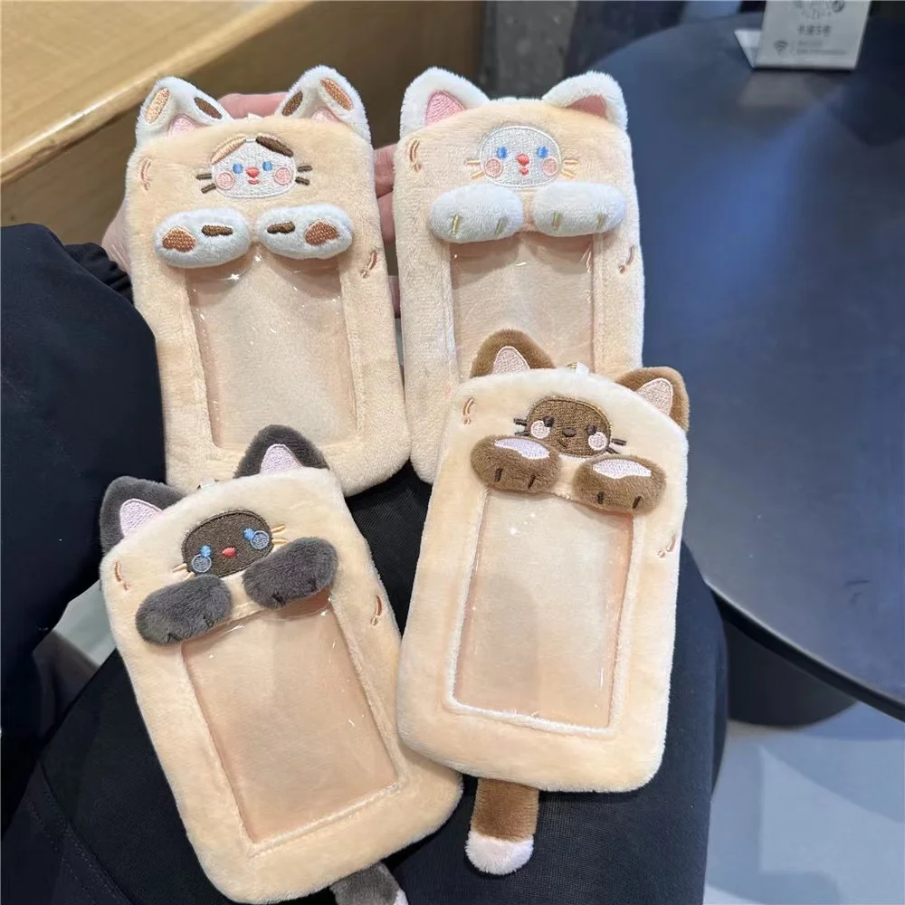 Kawaii Cartoon Cookies Cat modeling Плюшевый держатель для фотокарточек Kpop Держатель для фотокарточек Korea display кулон Школьные Канцелярские принадлежности0