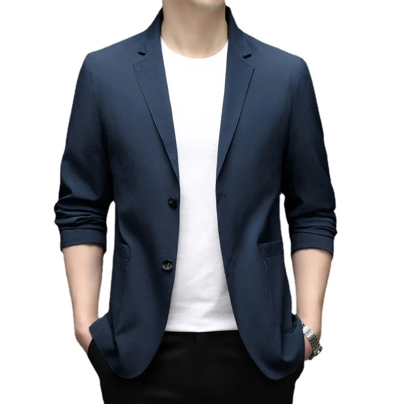 Z420-2023 новый маленький костюм мужской корейской версии приталенного костюма мужской молодежный пиджак0