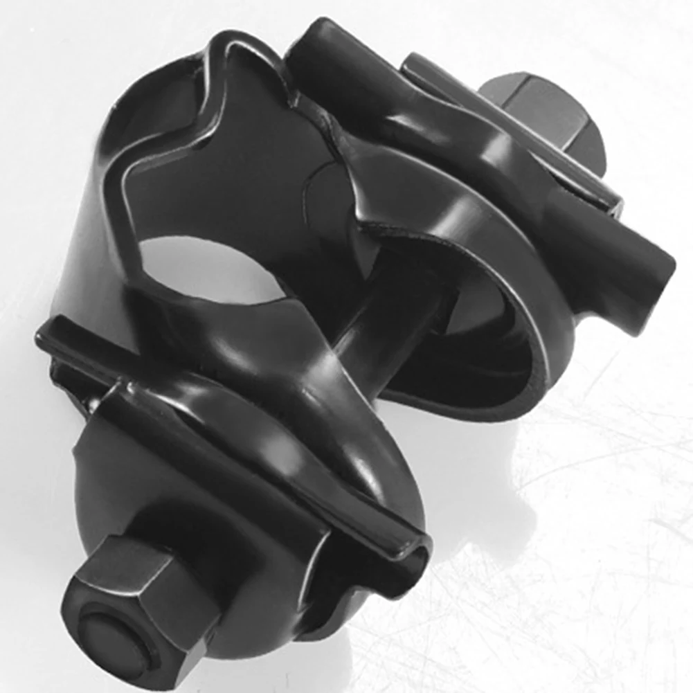 Адаптер для подседельного штыря, фиксированный зажим для седла, Вогнуто-выпуклая форма из черной углеродистой стали, плотный прикус, универсальный для устья седла диаметром 24 мм0