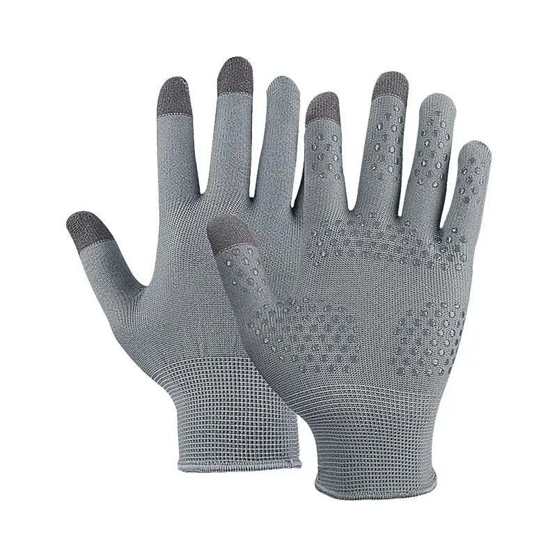 Велосипедные перчатки для мужчин, силиконовые нескользящие нейлоновые велосипедные перчатки с ладонями, аксессуары для велоспорта, Весенне-осенние принадлежности, дышащие солнцезащитные средства0
