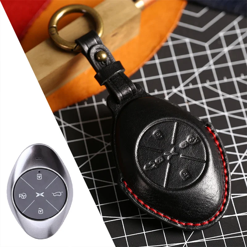 Для Xpeng G3 Key Case G3 Intelligent Полный Комплект Автомобильных Ключей Кожаный Резиновый Комплект Автомобильных Ключей Xiaopeng G3 Аксессуары0