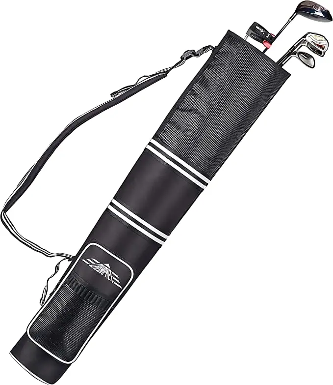 Профессиональная сумка CHAMPKEY для гольфа Sunday Bag (для переноски 3-9 клюшек) - 6 карманов для переноски и регулируемый ремень для переноски гольфа, идеально подходящий для игры в гольф0