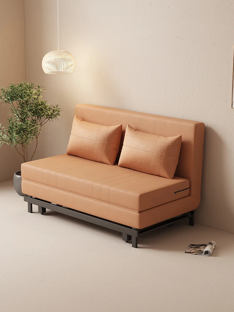 Раскладной диван-кровать для двухместного использования На балконе маленькой квартиры, многофункциональный выдвижной, Новый одноместный0