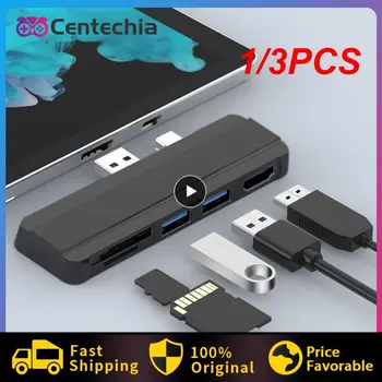 1/3 шт. USB-КОНЦЕНТРАТОР 3.0 Док-станция для Microsoft Surface 4/5/6/7 с портом USB3.0, совместимый с HDMI Устройство чтения карт SD/TF