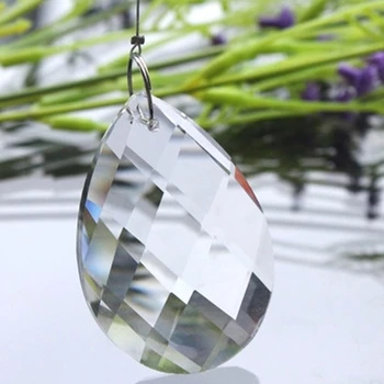 1 шт. Прозрачная люстра из прозрачного стекла, призмы для ламп, Подвесные подвески 38 мм