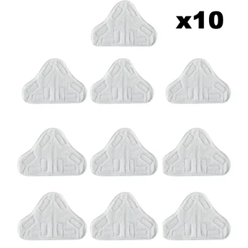 10 упаковок сменной паровой швабры из микрофибры для треугольной швабры H2O Mop X5 Drag