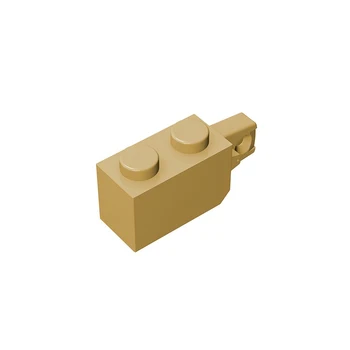 10шт Совместимых Деталей MOC Brick 30364 51478 Шарнирный Кирпич 1 x 2 Фиксирующих Строительных Блока Частиц DIY Kid Puzzle Brain Toy Подарок