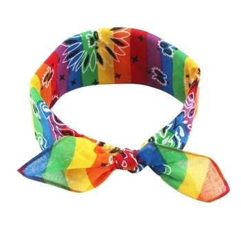 150 Шт. Радужная бандана, квадратный шарф для гей-парада, повязка на голову ЛГБТК для вечеринок, принадлежности для велоспорта на открытом воздухе