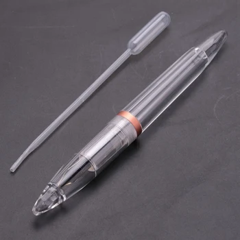 2 комплекта перьевой ручки с пипеткой диаметром 0,5 мм, прозрачные ручки большой емкости, офисные школьные принадлежности, розовое золото и серый цвет