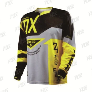 2023 OrbeaFox Рубашка Для Мотокросса С Длинным Рукавом Мужская Футболка Для Скоростного Спуска, Футболка Для Велогонок по Бездорожью, Быстросохнущая Футболка Для Велоспорта Enduro Mtb
