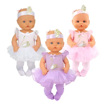 2023 Новая Балетная танцевальная юбка для 35-сантиметровой куклы 14 дюймов Nenuco Baby Doll Dress Clothes