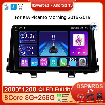 2din Авто Android Видео Для KIA PICANTO Morning 2016-2019 Автомобильный Радио Мультимедийный Плеер GPS Стерео Apple Carplay Экран DVD DSP 4G