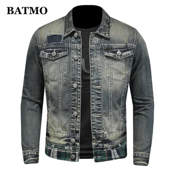 BATMO 2022 новое поступление, мужские джинсовые куртки высокого качества, мужское повседневное пальто, большие размеры M-4XL H06218
