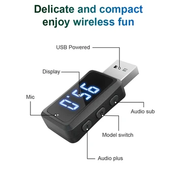 Carbluetooth 5.3 FM02 Передатчик Приемник Громкой Связи Mini USB Источник Питания Автомобильный Комплект Автомобильный Беспроводной Аудио Автомобильный Радиоприемник Прочный