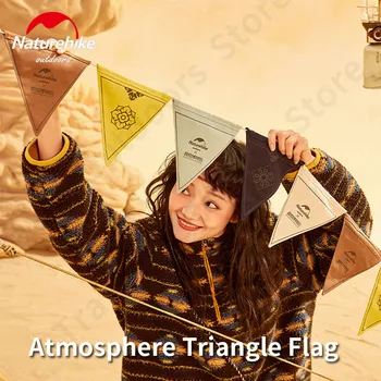 Naturehike 22 флага Сверхлегкий, 212 г, атмосферный треугольный флаг, украшение палатки для празднования дня рождения на открытом воздухе, холщовый вымпел