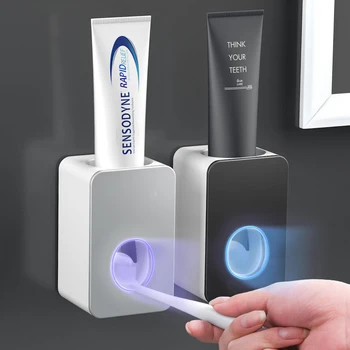 Y-kelin 2022 Дозатор зубной пасты Настенный автоматический, для выдавливания зубной пасты, Держатель зубной пасты Для подвешивания на стену без отверстий