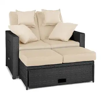 YASN HYTZ207 Модульная уличная мебель Диван-кровать Секционное кресло из ротанга для отдыха на открытом воздухе