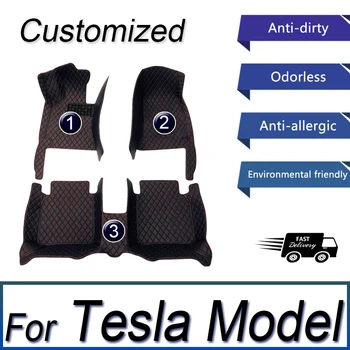 Автомобильные коврики для Tesla Модель-3 Модель-S Модель-X модель Y Автомобильные аксессуары на 5 мест 2022 2023