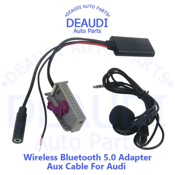 Беспроводной модуль Bluetooth 5.0, адаптер Aux, Музыкальный аудиоадаптер для Audi A3 A4 A6 A8 TT R8 RNS-E
