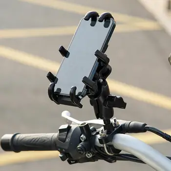 Держатель телефона для мотоцикла Амортизация Управление одной рукой Универсальный Руль для велосипеда Держатель телефона с GPS Принадлежности для велосипедов