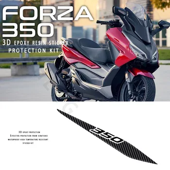Для Honda Forza 350 NSS 350 Аксессуары для мотоциклов Защита глушителя 3D наклейка из эпоксидной смолы 2021 2022 2023