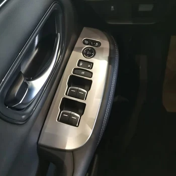 Для Honda ZR-V ZR V ZRV 2022-2023 Панель Управления Стеклом Автомобиля Кнопка Декора Наклейка Дверного Выключателя Отделка Рамки Крышка Внутренняя Наклейка