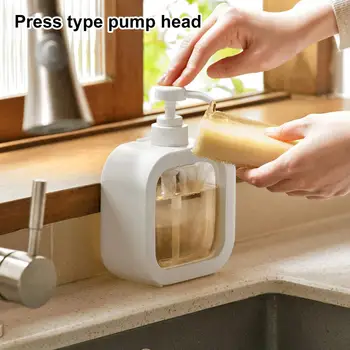 Дозатор жидкого мыла для дома Пластиковый Шампунь Мыло для рук Жидкость для стирки Тип пресса для розлива геля для душа в ванную 300/500 мл