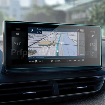 Защитная пленка из закаленного стекла для автомобильного радиоприемника Peugeot 3008 2021, чехол для экрана GPS-навигации
