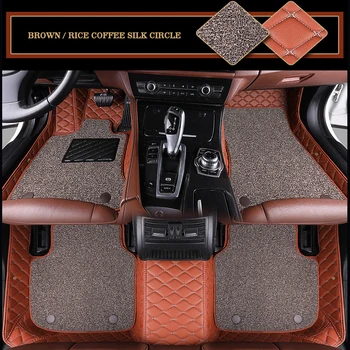 Индивидуальные Двухслойные Автомобильные Коврики с Проволочным Кольцом для Jeep Всех Моделей Renegade Compass Cherokee Patriot Wrangler Auto Accessories