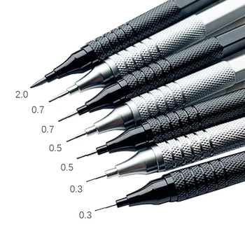 Механический карандаш 1шт 0.3/0.5/0.7/2.0 мм с низким центром тяжести Для рисования по металлу Специальный карандаш Для офиса Школьные принадлежности для письма и рукоделия