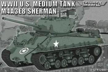 Модель OSTRICH P72007 1/72 СРЕДНИЙ танк США времен Второй МИРОВОЙ ВОЙНЫ M4A3E8 SHERMAN MODEL KIT