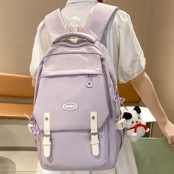 Модный женский дорожный водонепроницаемый рюкзак для колледжа, женский школьный рюкзак для девочек большой емкости, женские Милые сумки для ноутбуков и книг, нейлон