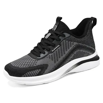 Мужская обувь на шнуровке, мужская повседневная обувь из сетки, легкие удобные кроссовки для ходьбы Tenis masculino