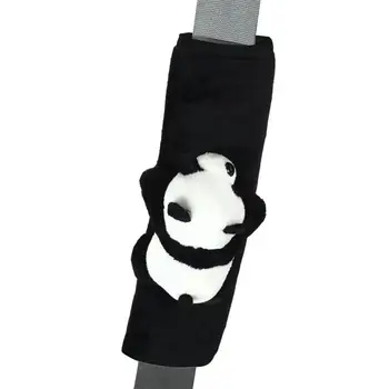 Мультяшный чехол для ремня безопасности, чехлы с пандой, Дышащая накладка для ремня безопасности Ice Silk, Универсальные накладки для ремней безопасности Ice Silk Auto Decor