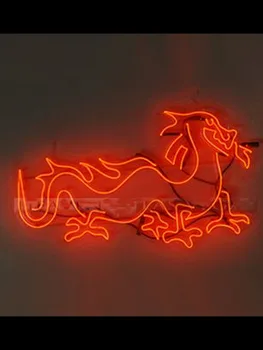 Неоновая Вывеска dragon Chinese red Glass Tube east Commercial shop Lamp restaurant рекламирует индивидуальный ДИЗАЙН, Притягивающий свет