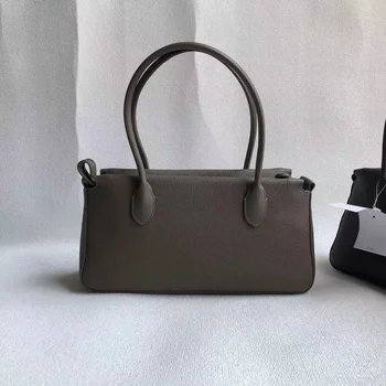 Нишевый Дизайн T-образной сумки Ken Bean В том же стиле, Женская сумка из Воловьей кожи с зерном Личи, Топ E /W, Ретро-сумка На одно плечо, Сумка подмышками