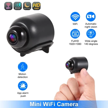 Новый с FHD 1080p Мини камера WiFi ночного видения обнаружения движения видео камера домашней безопасности камера наблюдения детский монитор