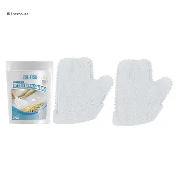 Перчатки для уборки кухни, 1 пара, тряпка для чистки рыбьей чешуи, Пылезащитная перчатка для бытовой уборки Оконных канавок, стеклянного челнока