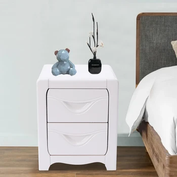 Прикроватная тумбочка в скандинавском стиле для спальни, Современный белый минималистичный прикроватный столик для хранения Милой уникальной миниатюрной мебели