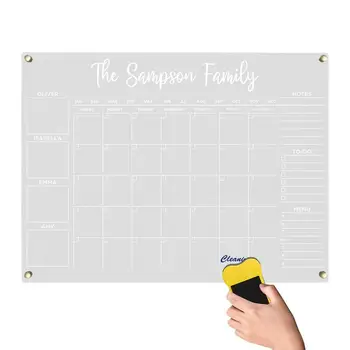 Прозрачный акриловый календарь, Акриловый календарь-планировщик, настенный календарь, многофункциональный креативный акриловый календарь для гостиной