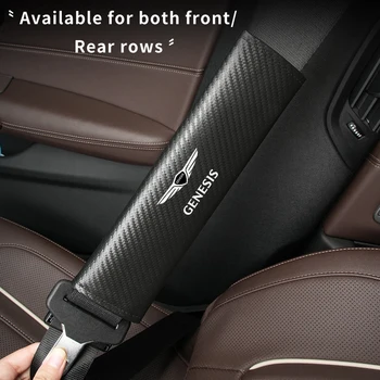 Ремни безопасности Наплечники из углеродного волокна Ремни безопасности Защита плечей В салоне автомобиля GENESIS G80 G70 G60 G90 GV60 G60 X Mint