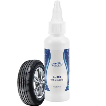 Средство для чистки автомобильных колес, 50 мл, Восстанавливающее покрытие автомобильных шин, длительный блеск и защита шин, защита от остекления шин