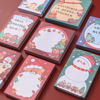 Стикеры с рождественским мультфильмом, заметки для домашних заданий, записная книжка, блокнот для офисных сообщений