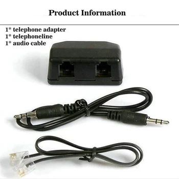 Телефонный адаптер 3 в 1 для цифрового диктофона Телефонная линия аудиокабель Линейный кабель Поддержка 3,5 мм микрофонного интерфейса