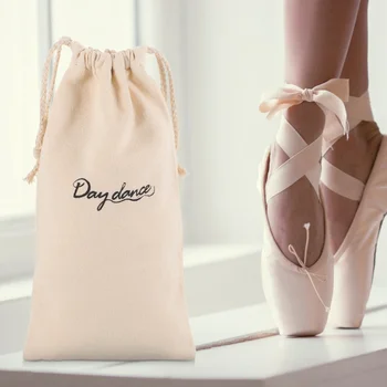 Холщовая сумка на шнурке, балетные туфли для девочек, сумки для танцев, сумки для танцев из нетканого материала, детские сумки