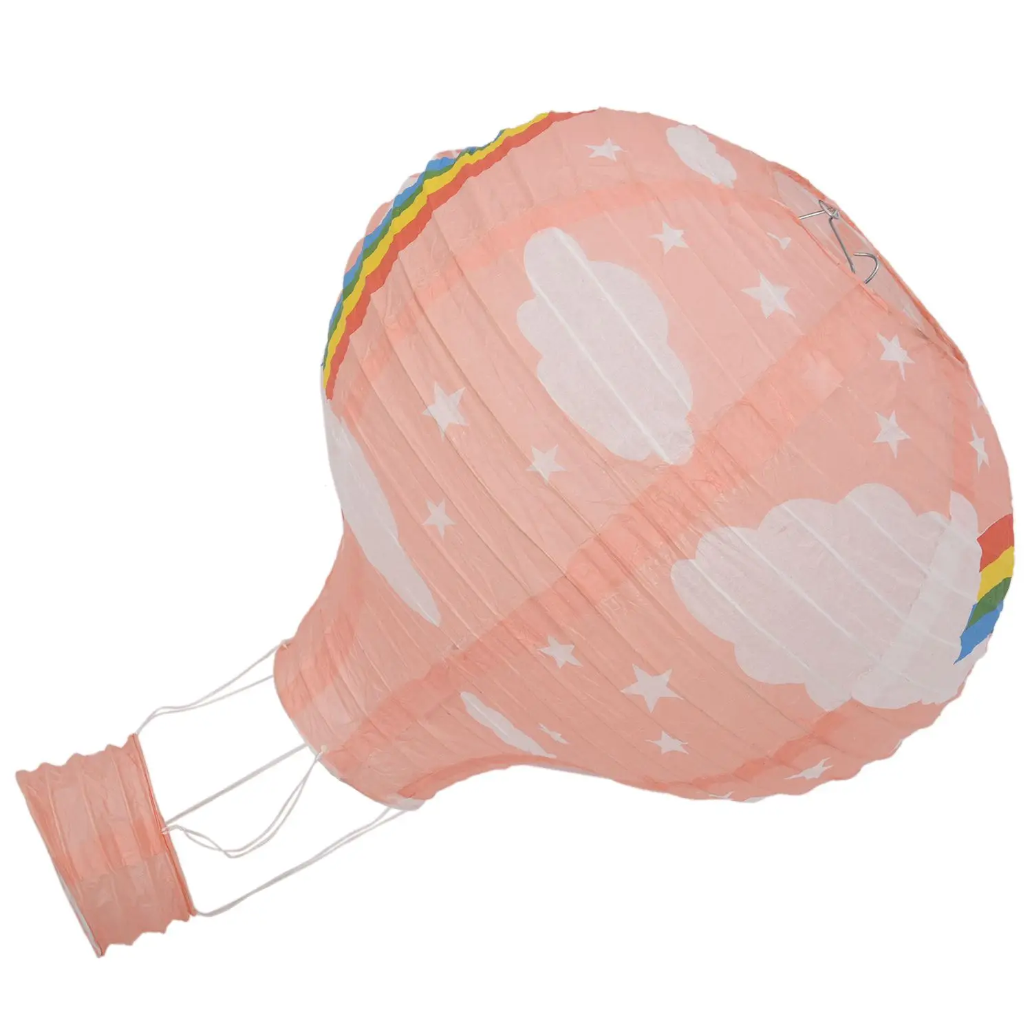 12-дюймовый Бумажный фонарь с воздушным шаром, Абажур, Потолочный светильник, Декор для свадебной вечеринки, Розовая радуга1